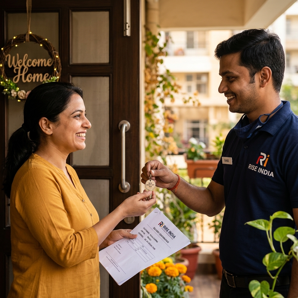 Happy Customer Delivery